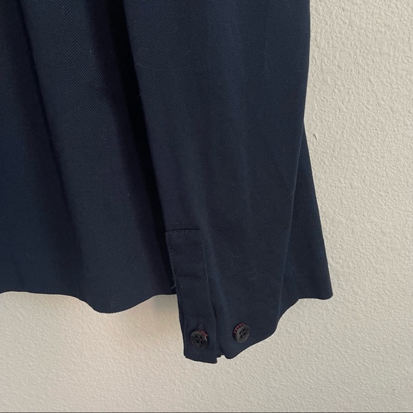 Ferrari Prima Made in Italy Navy Long Sleeve Polo Shirt - Picture 4 of 7